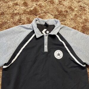 Converse Polo Shirt Mens Extra Large Short Sleeve Patch 3/4 Sleeve